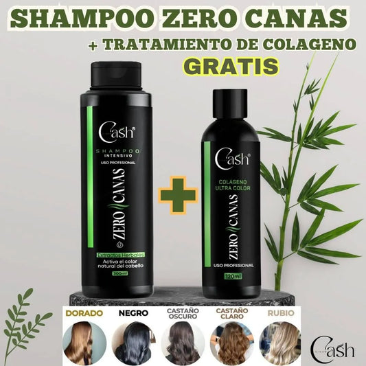 ZERO CANAS 🌿 SHAMPOO PARA CANAS + OBSEQUIO 🎁